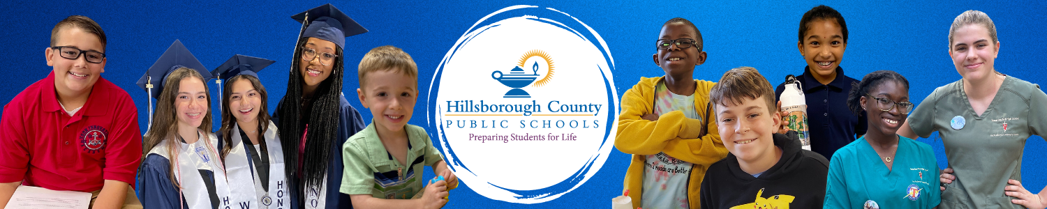 image of students and HCPS logo